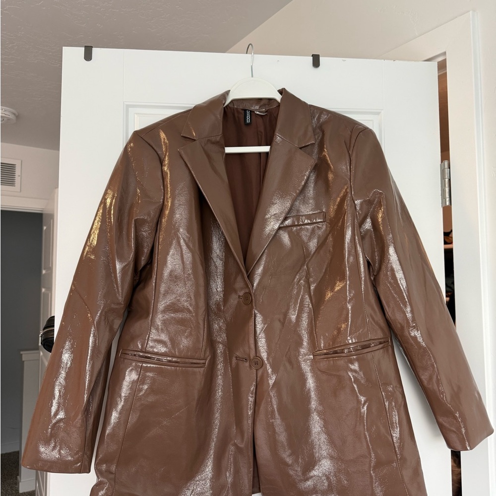 H&M Shiny Brown Blazer